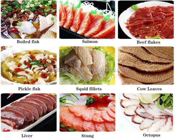Замороженная машина Slicer рыб резца толщины 10mm машин обработки рыб мяса 6
