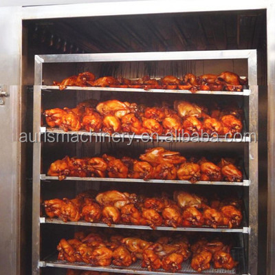 печь коптильни сосиски машины 100kg/H курильщика мяса 100kg Bacth