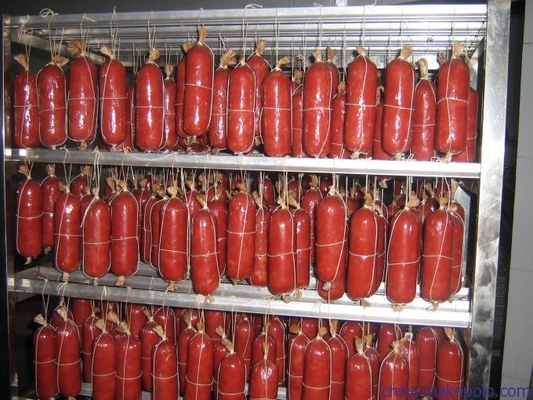печь коптильни сосиски машины 100kg/H курильщика мяса 100kg Bacth